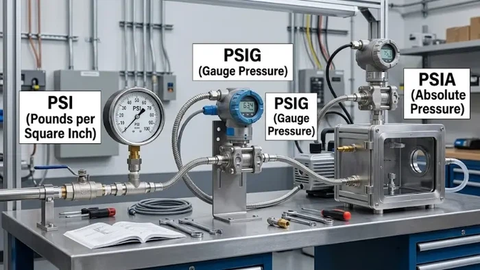 PSI vs PSIA vs PSIG pressure measurement concepts with industrial instruments PSI vs PSIA vs PSIG pressure measurement concepts with industrial instruments